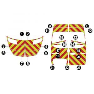 Alternative view of Kit Jaune-Rouge AVT TOTAL+ARR TOTAL – MERCEDES Sprinter Pro H2 (2018)